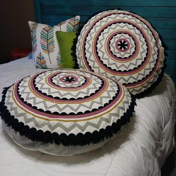 Other - 💗BOHO Round Floor Pillows (2)